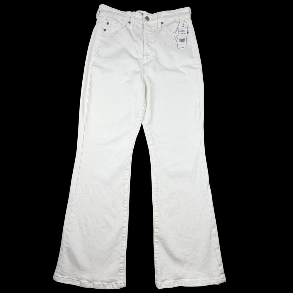 Liverpool Jeans Womens 6/28 Bright White Lucy Hi-Rise Bootcut Stretch Denim
